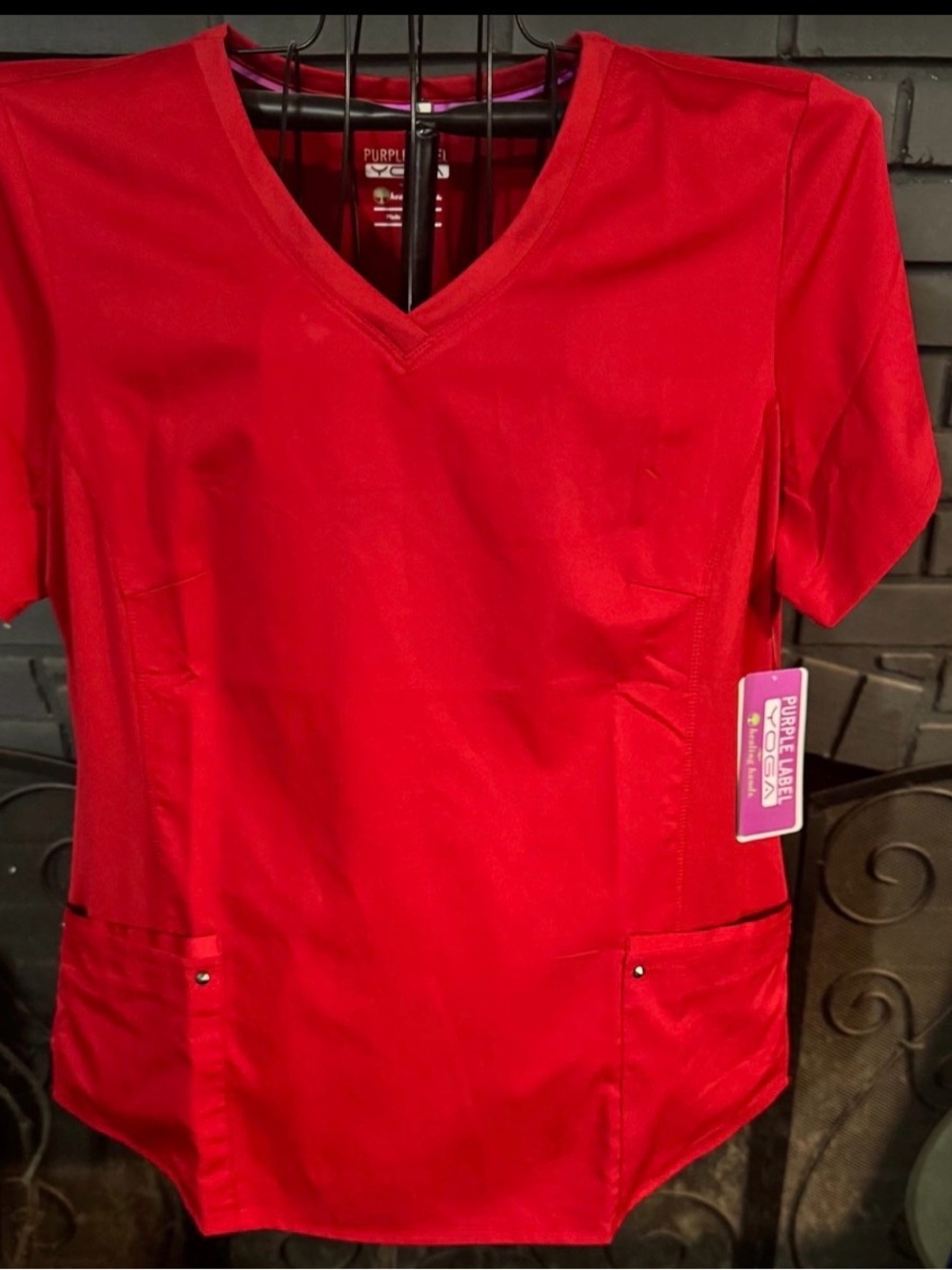 Healing Hands Yoga Nursing Scrub Top  Women’s 2X